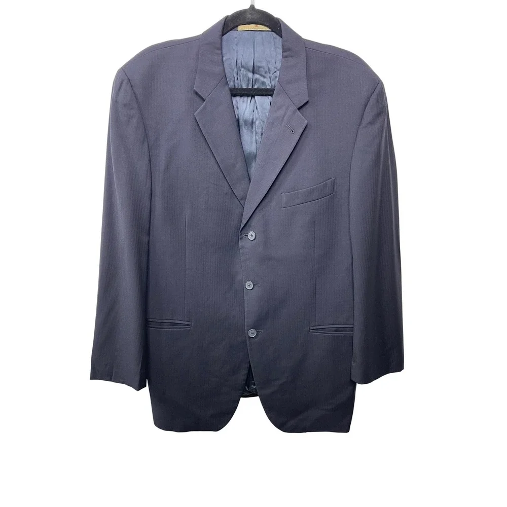 Joseph Abboud Navy Blue Men's Wool Blazer Suit Jacket Formal Business Career 42R